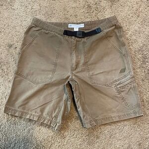 Eastern Mountain EMS Men's Shorts Size 36 Canvas Hiking Active Outdoor Brown Tan